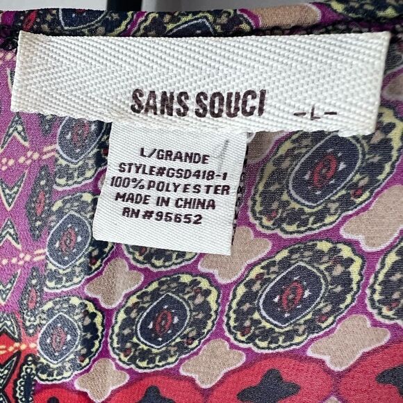 Anthropology sans souci bohemian cardigan duster sheer size large - Picture 8 of 10